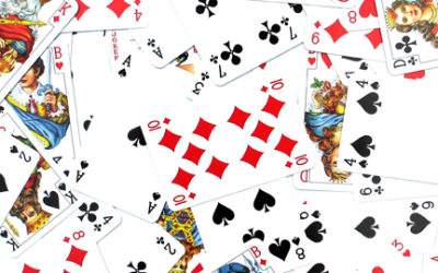 Meekijken bij een kaartavondje..