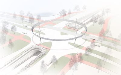 Lichtring en groene inrichting voor Keizer Karel V rotonde